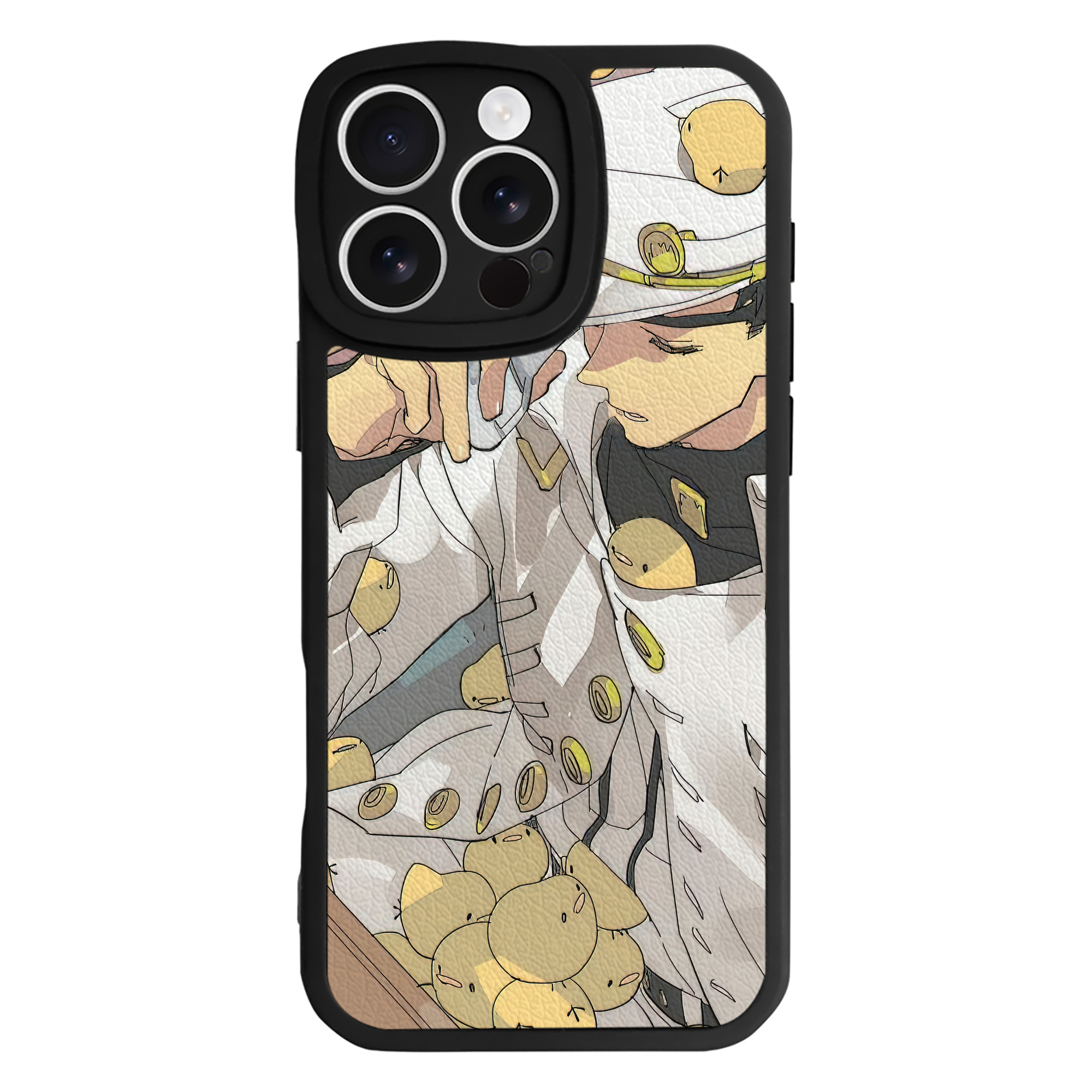 （画像用） ジョジョの奇妙な冒険 JoJo's Bizarre Adventure 【iPhone 16シリーズ対応】シリコンスマホケース（レザー調） 材質：シリコン